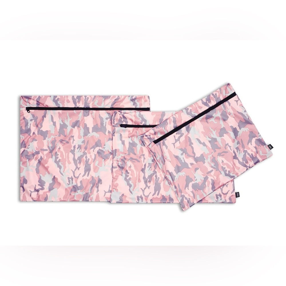 Lug Tricycle 3-Piece Wash / Storage Bags – Camo Rose (Pink and Gray)